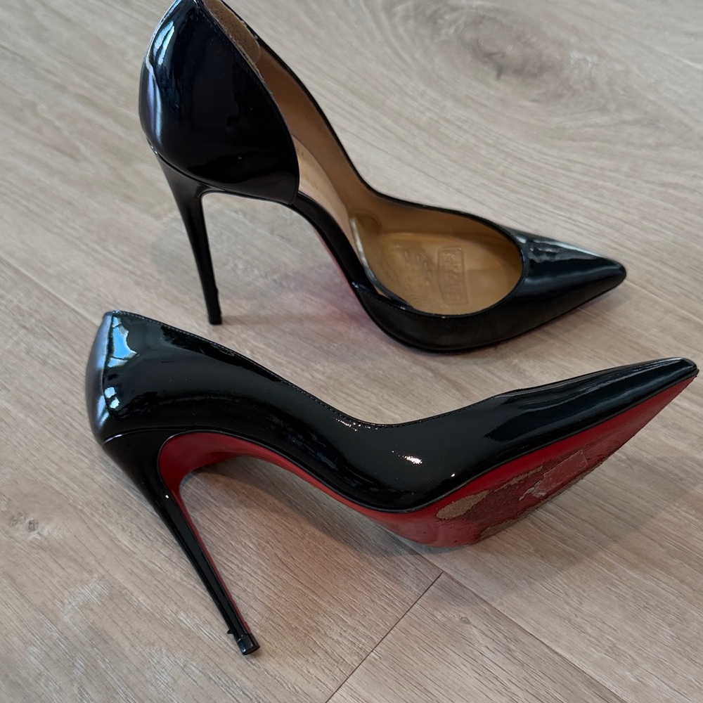 Christian Louboutin Black and Red Heels